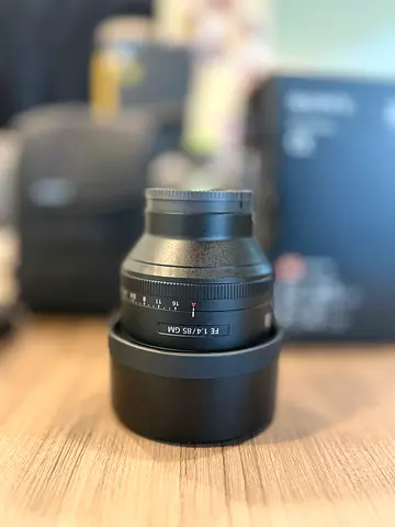 Sony FE 85mm f/1.4 GM full-frame prime lens (excellent condition)