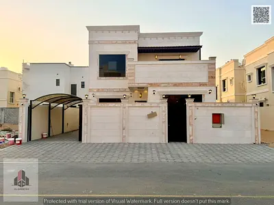 Modern family villa with 4 master bedrooms and a maid's room for sale in Ajman – with a laundry room, CCTV, and all registration fees included! A fant