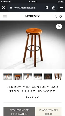 SOLID WOOD BAR STOOL(35x73cm) For All