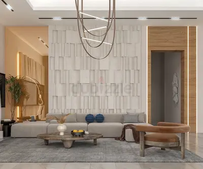 Luxury in Simplicity | Modern Minimalist Villa Living Room — Dubai
