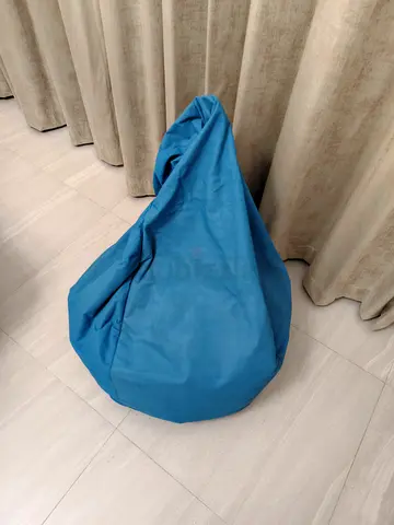 Blue bean bag chair - good used condition