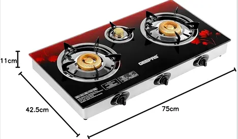 Geepas GGC31012 3-Burner Gas Cooker