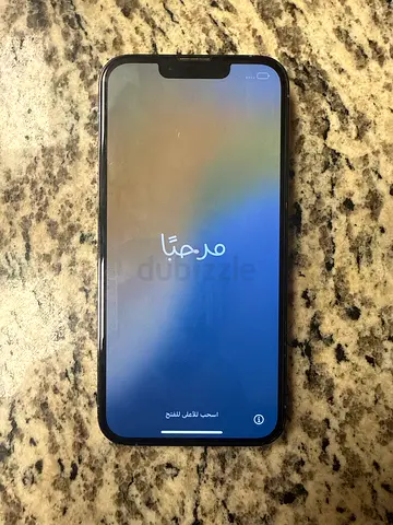 iPhone with screen on — good condition, unlocked