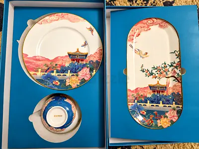 NEW Forbidden City / Palace Museum Bone China Gift Set - 3 pcs