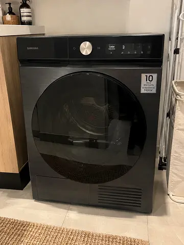 Samsung 9kg Black Front Load Dryer - A+++ Energy, AI Dry