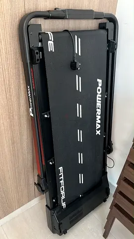 Foldable Powermax Fit ForLife Treadmill - Compact & Almost New