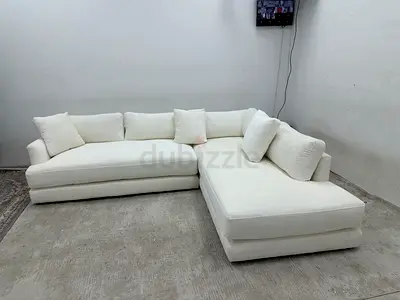 Perfect condition west elm white sofa