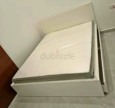 Ikea Malm bed with mattress queen size