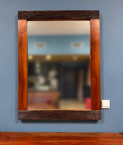 Wooden framed mirror