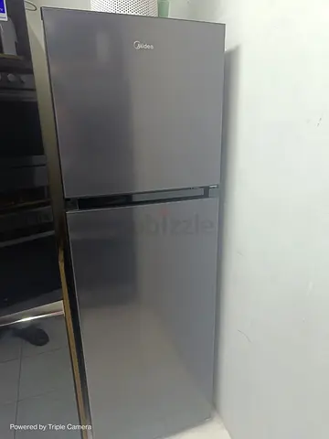 Midea 2-door Silver Refrigerator - Good Condition