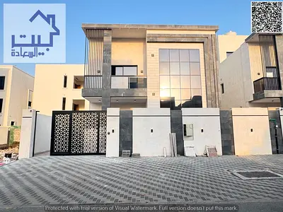 للايجار : فيلا مودرن أول ساكن بمنطقه العامره عجمان (طابقين + روف) موقع متميز مقابل مجمع أزهي وكافه الخدمات ا جاهزه للسكن