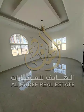 3 Master Bedrooms + Majlis (with washbasins and bathroom) + Living Area + Dining Room + Kitchen + Storage & Laundry Room + Large Courtyard & Parking —