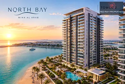 1BR Apartment for Sale in North Bay Tower 2, Mina Al Arab | 2 Bathrooms | Spacious Living Room | AED 1.5M | Waterfront Community