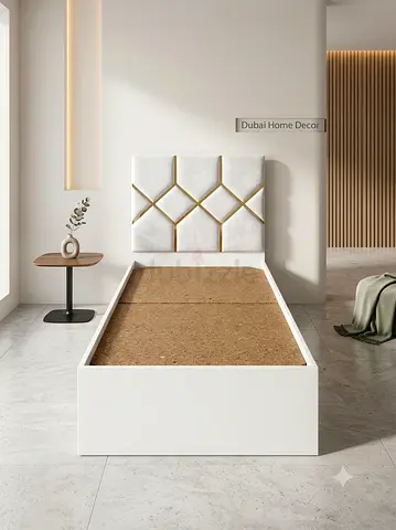 New Wooden Valvet Fabric Single Bed Frame