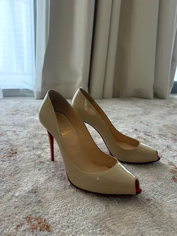 Original Christian Louboutin beige heels