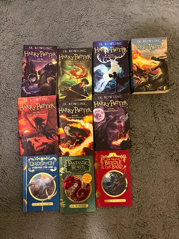 Harry Potter paperback book set (multiple titles) - used collection
