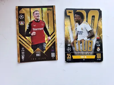 Panini/Topps Football Club Sticker/Card Collection in Binder - UEFA Clubs