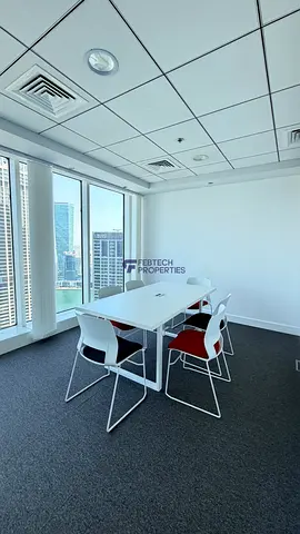 Premium Fitted & Furnished Office for Rent in Prism Tower, Business Bay | 880 Sq. Ft.