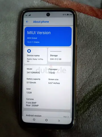 Redmi note 14 pro 5g(First copy) master copy