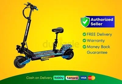Wind Horse Electric Scooter with Seat, H8 | New |  Warranty | FREE  Delivery