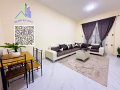 Fully furnished 1-bedroom apartment with 2 bathrooms, balcony and central AC, behind Grand Mall and