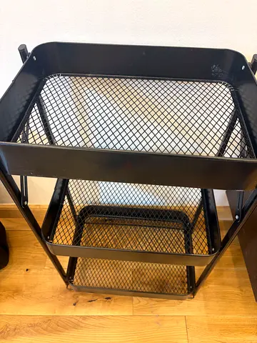 Colapsar Black metal mesh 3-tier basket organizer - almost brand new condition