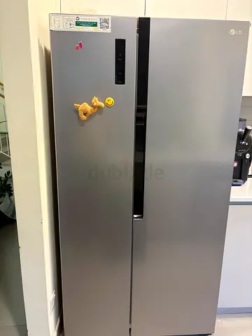 LG Double Door Refrigerator - Silver, Great Condition