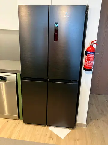 Free delivery Electrolux Four Door Refrigerator in Dark Stainless Steel
