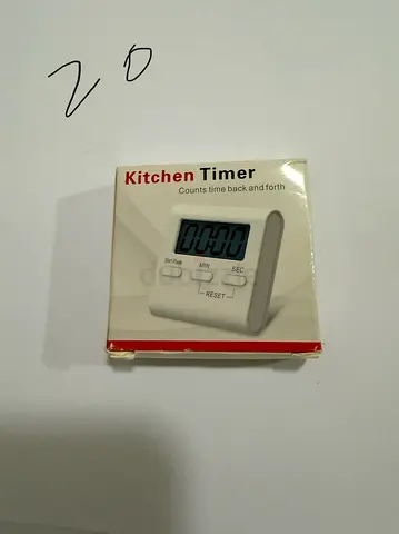 Digital Kitchen Timer - Compact Countdown/Count-up (Like New)