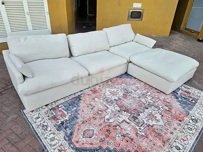Home Center feather filled Sofa Beige
