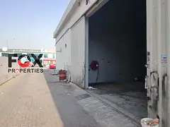 Warehouse for annual rent, 2,000 sq. ft., in Al Jurf 3. Price: 100,000 (negotiable)