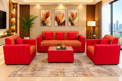 5-Seater Sofa Set with Table & Cushions
Modern and elegant 5-seater sofa set, perfect for living roo