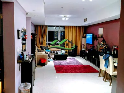 Fully Furnished Sea View 2BR + Maid High Floor