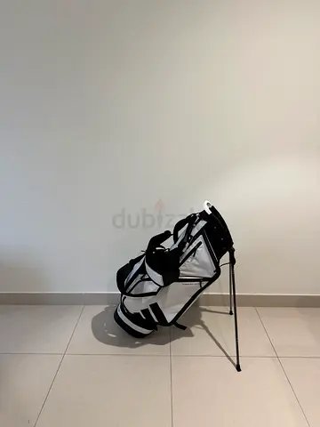 Adidas Golf Stand Bag in White and Black
