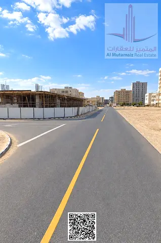 Investment Residential Commercial Plot for Sale in Al Jurf Industrial 3 Ajman 750 Sq M with Ground Plus 6 Floors Permission Road and Lane