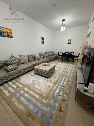 شقة مفروشة غرفتين وصالة للإيجار الشهري في النعيمية 1 شارع خليفة عجمان