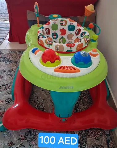 Baby activity walker/exersaucer in good used condition - AED 100