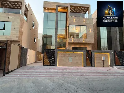 فيلا فاخرة للبيع في عجمان | 3 طوابق بتصميم راقٍ وتشطيبات ممتازة |  شامل رسوم التسجيل \ الماء والكهرباء والمكيفات | موقع متميز بالقرب من جميع الخدمات و