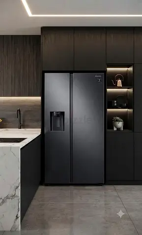 Samsung Matte Black Side-by-Side Refrigerator – Premium Design | Free Delivery + Warranty
