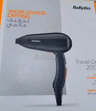 BaByliss Travel Hair Dryer - Compact 2000W (slightly Used)