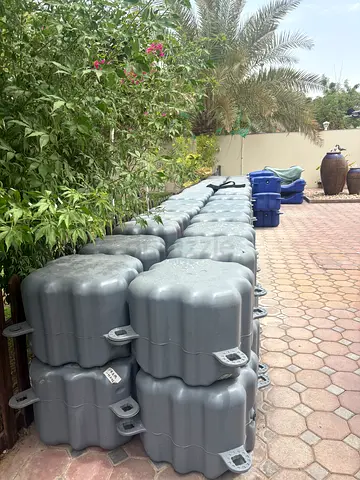 Plastic floating pontoon