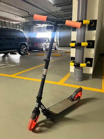 Oxelo Mid 7 Foldable Kick Scooter - Blue/Navy/Orange, Good Condition