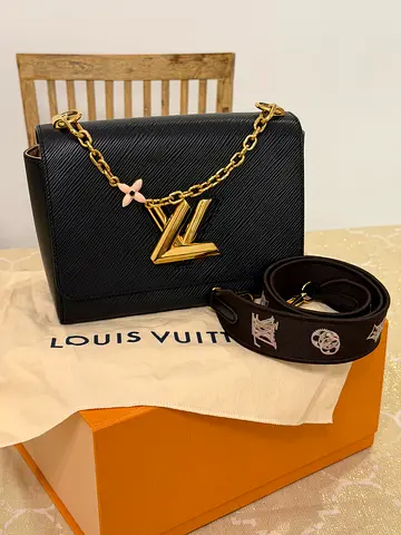 Louis Vuitton Twist MM Black Epi Leather – Full Set (Box & Strap)