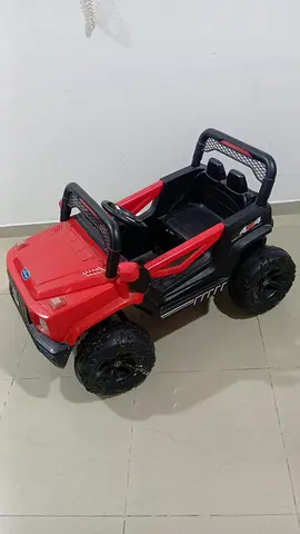 Red Electric Ride-On 4x4 Toy Jeep for Kids