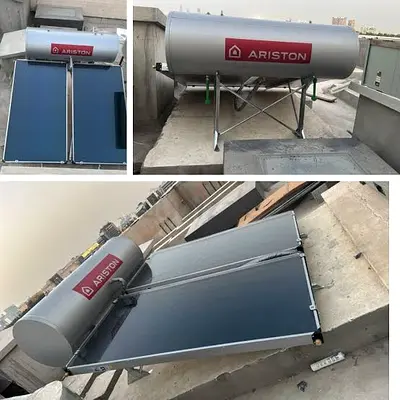 New solar water heater install repair service cleaning service