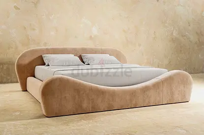 King Size New Bed – Modern Upholstered velvet  Bed – Dubai