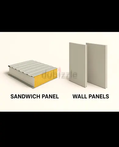 Sandwich Roof & Wall Panels - New, Multiple Sizes