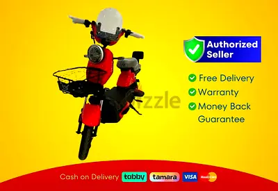 Wind Horse Electric Scooter 500W 45KM Range 40KM Speed, M6 - Red | New | Warranty | FREE Delivery
