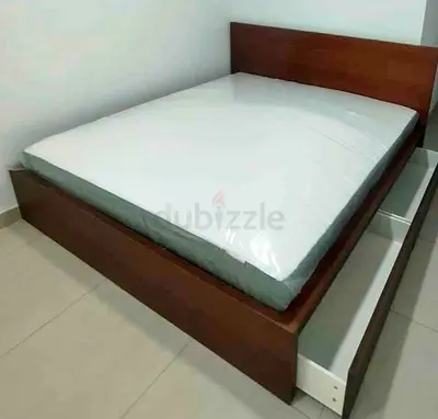 Ikea Malm bed with mattress queen size