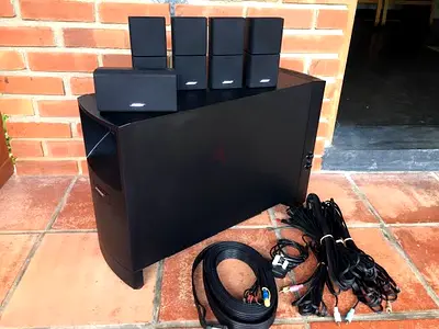 Bose Acoustimass 10 Series III Home Theater Speaker System with Subwoofer and Cables